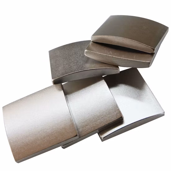 Fabricación de imanes de NdFeB de arco de alta calidad de China para motor